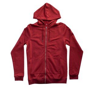 Redwood Tall Outfitters Full Zip Hooded Tall Sweatshirt - Burgandy - 2XLT